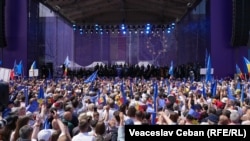 პროევროპული მიტინგი კიშინიოვში. 21 მაისი, 2023.