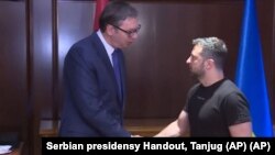 Президент України Володимир Зеленський під час зустрічі з президентом Сербії Александаром Вучичем, Афіни, серпень 2023 року