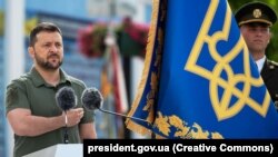 Президент України Володимир Зеленський під час відзначення Дня Української Державності. Київ, 28 липня 2023 року 