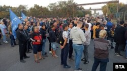 Протестиращи миньори и енергетици от Стара Загора.