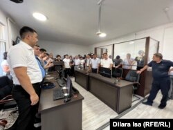 Момент зачитывания приговора. Туркестан, 26 июля 2023 года