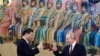 Владимир Путин и Си Цзиньпин произносят тост во время ужина в Кремле. Россия, 21 марта 2023 года.