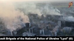 Знімок з дрона показує руйнування у Вовчанську, Харківська область