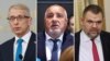 Премиерът Николай Денков, лидерът на ГЕРБ Бойко Борисов и председателят на парламентарната група на ДПС Делян Пеевски. Колаж