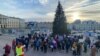 Митинг в Хельсинки против закрытия границ с Россией