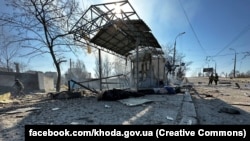 Наслідки російського обстрілу Херсона, березень 2023 року 