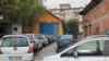 Redovi za tehnički pregled radi preregistracije tablica KM na RKS, Severna Mitrovica, novembar 2023.
