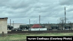 Расейская вайсковая тэхніка на беларускай чыгунцы, архіўнае фота