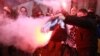 Праворадикали розмалювали приміщення Російського центру науки та культури у Києві і спалили російський прапор (фото)