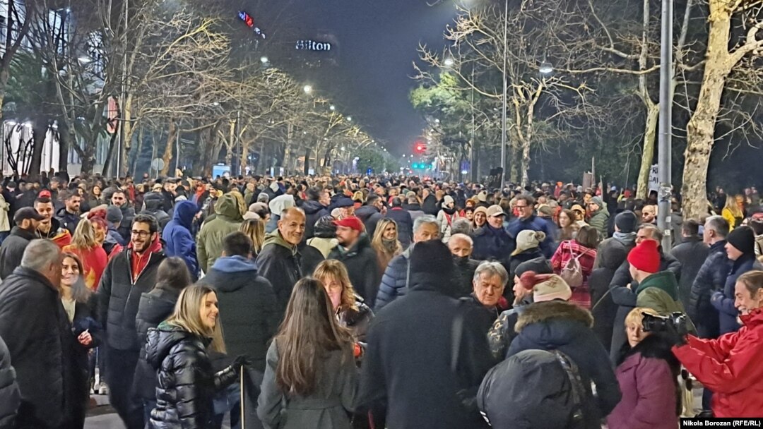 Protesti studenata i građana, Podgorica, 22. februara 2025.