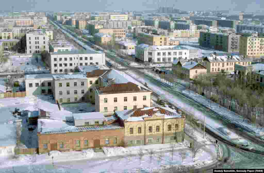 Совет одағы кезінде (1979 жылғы сурет) Астана астық өндірісінің орталығы болды. 