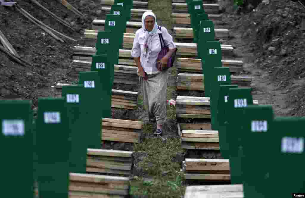 Srebrenica, 11. juli 2013. Foto: REUTERS / Dado Ruvić