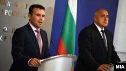 Премиерът на Северна Македония Зоран Заев и премиерът на България Бойко Борисов на 20 юни 2017 г.