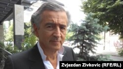 Bernard Henri Levy, francuski filozof i intelektualac, kaže da je "stabilnost, arhitektura i samo postojanje Evropske unije kao političkog entiteta" u pitanju ako Ukrajina izgubi rat. (foto: Sarajevo, juni 2014.)
