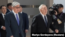 Қосимҷомарт Тоқаев ва Нурсултон Назарбоев. Акс аз соли 2019