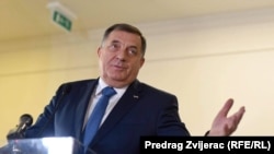 Milorad Dodik, član Predsjedništva BiH i predsjednik Saveza nezavisnih socijaldemokrata, konferencija u Istočkom Sarajevu