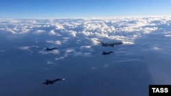 Расейскія самалёты ў небе над Сырыяй (ілюстрацыйнае фота)