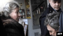 Biljana Plavšić po dolasku u Beograd