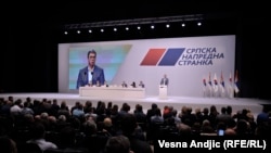Vučić govori na sednici Glavnog odbora Srpske napredne stranke, 16. april 2019.