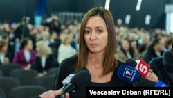 Fosta șefă a Procuraturii Anticorupție, Veronica Dragalin, la Adunarea generală a procurorilor, 11 februarie 2025.