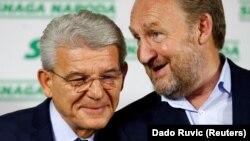 Šefik Džaferović (lijevo) i Bakir Izetbegović (desno). 