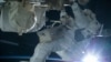 NASA astronaut Terry Virts during a space walk in 2015