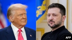 Президенти США та України Дональд Трамп (л) і Володимир Зеленський