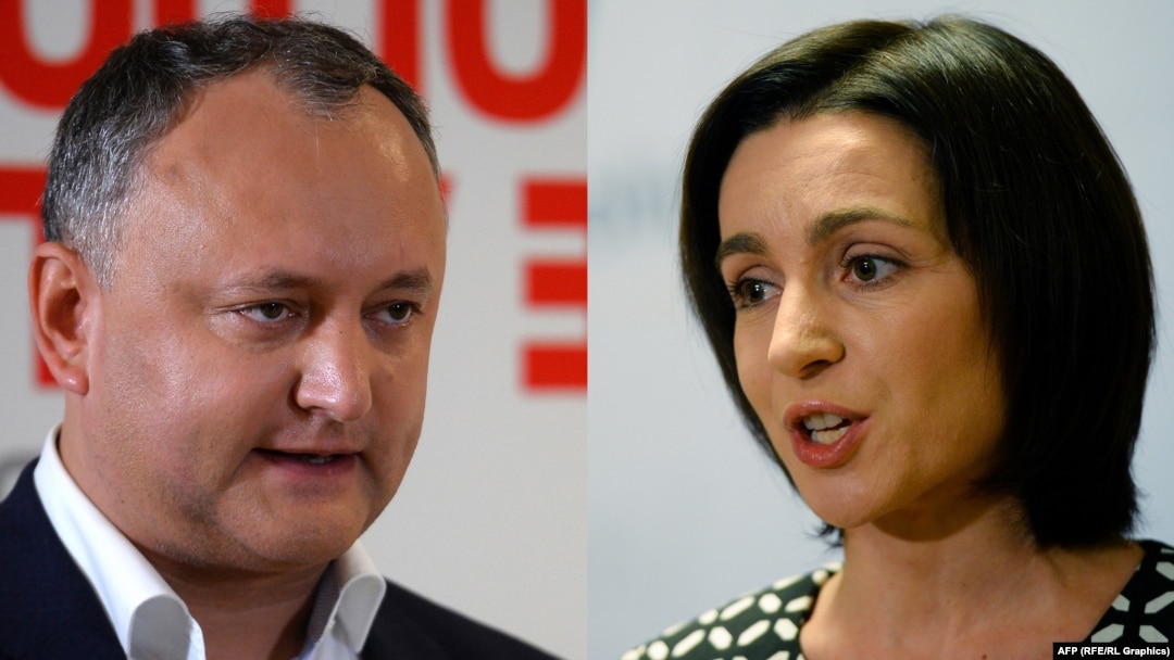 Moldova -- Igor Dodon vs Maia Sandu