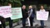 Акция протеста жителей Сари Таха, Ереван, 31 октября 2016 г.