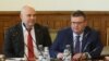 Днешният главен прокурор Иван Гешев (вляво) и неговият предшественик на поста Сотир Цацаров. Снимката е архивна.