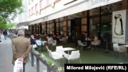 Bosnia-Herzegovina - Restaurants, cafes, caffe shops opened again after coronavirus pandemia, Banjaluka, 11May2020