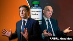 «Жодного випадку, коли вакцинація проти COVID-19 призвела до важких наслідків, в Україні не зафіксовано», – підкреслив Максим Степанов (на колажі – праворуч; ліворуч – президент України Володимир Зеленський)