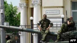 Наемники ЧВК «Вагнер» в Ростове-на-Дону во время вооруженного мятежа. 24 июня 2023 г.