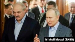 Aleksandar Lukašenko i Vladimir Putin, arhivska fotografija