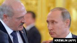 Президент Білорусі Олександр Лукашенко та президент Росії Володимир Путін