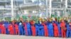 Түркіменстан-Қытай газ құбырын ашу салтанаты. Самандепе, 15 желтоқсан 2009 жыл. Көрнекі сурет