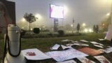 Serbia - Novi Sad - Citizens protest demanding the prosecution of those responsible for the demolition of the canopy at the Railway Station