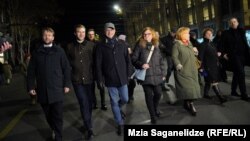 ევროპარლამენტარების დელეგაცია თბილისში საპროტესტო აქციაზე
