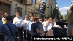 протест на ВМРО-ДПМНЕ против поскапувањето на струјата