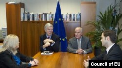 Pregovarači Prištine i Beograda, Edita Tahiri i Borislav Stefanović na pregovorima u Briselu - iz arhive