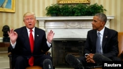 Tramp je dodao da se sa Obamom "veoma dobro slaže"