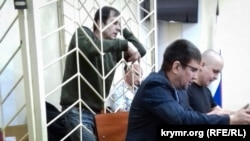 Володимир Балух у суді в анексованому Росією Криму, 11 квітня 2018 року